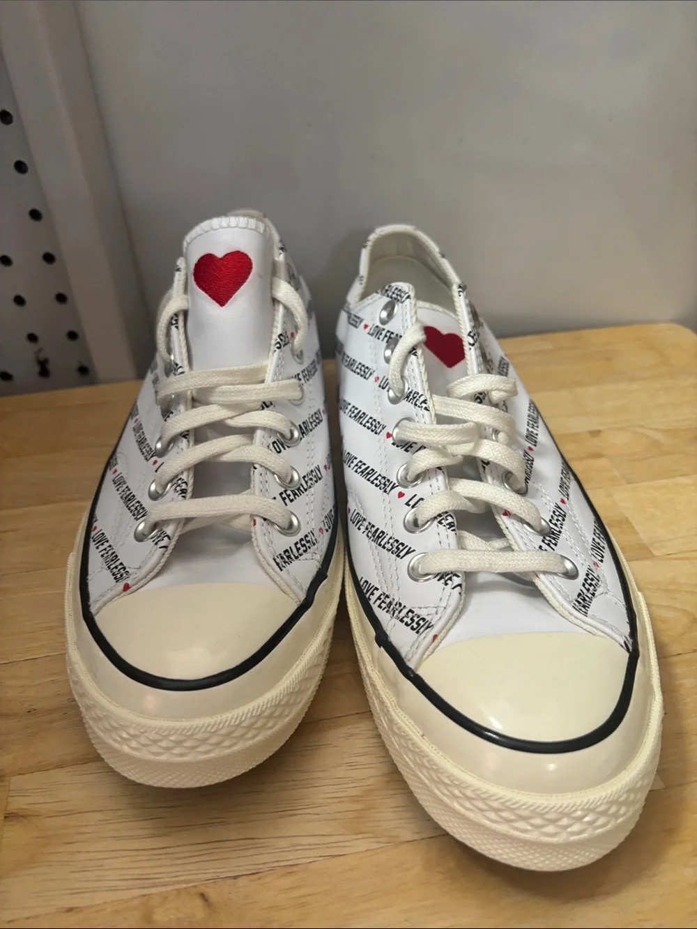 Converse chuck 70 Ox love White "Love size 9.5 Man 11.5 woman - Picture 2 of 5